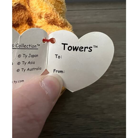 Vintage 2004 Ty Pluffies Tylux‎ Collection Towers the Giraffe With Swing Tag - Picture 3 of 7